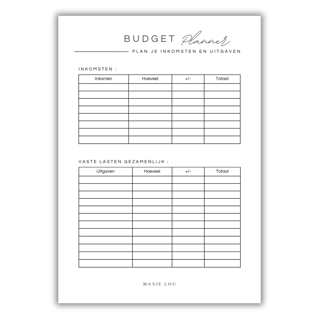 Budget Planner
