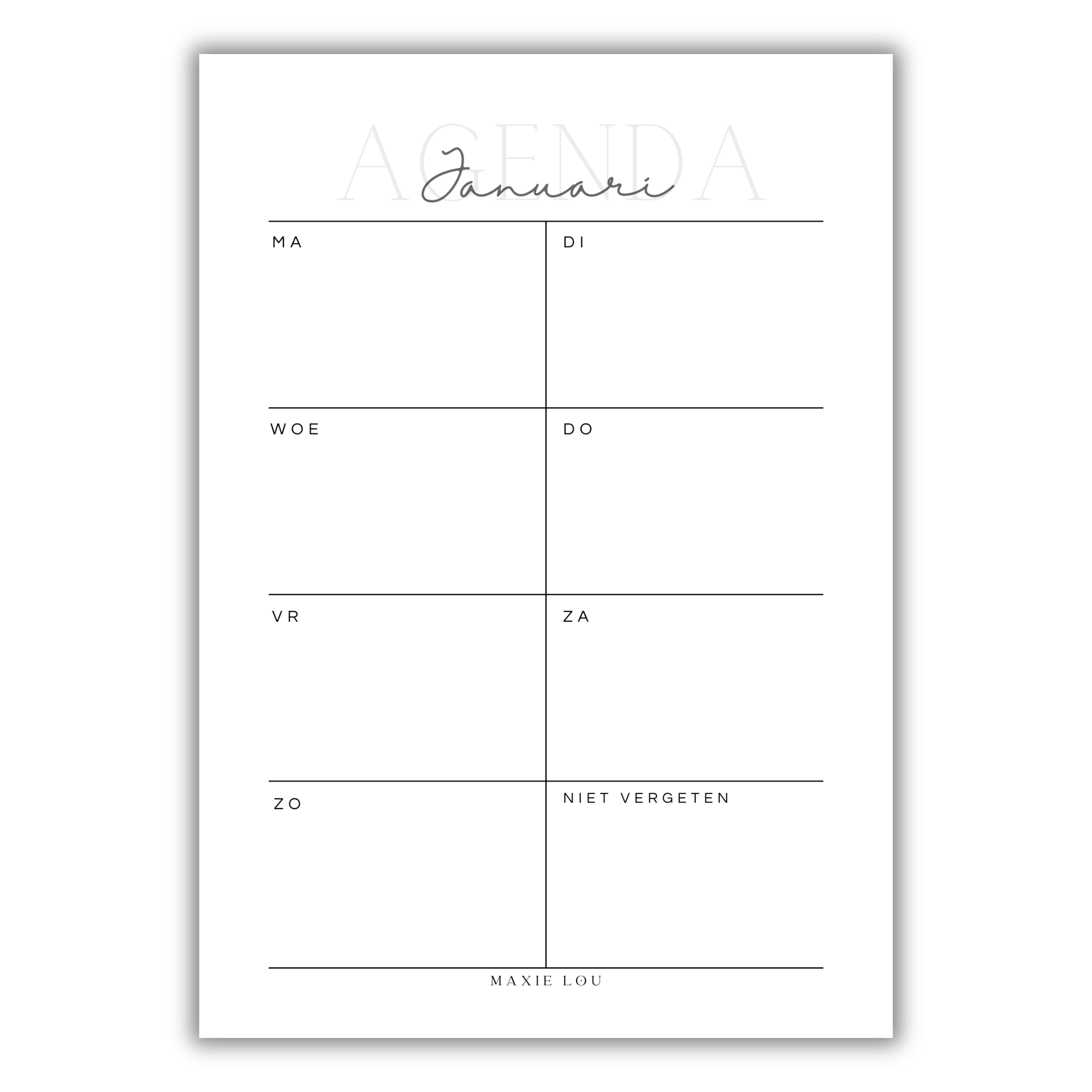 Agenda