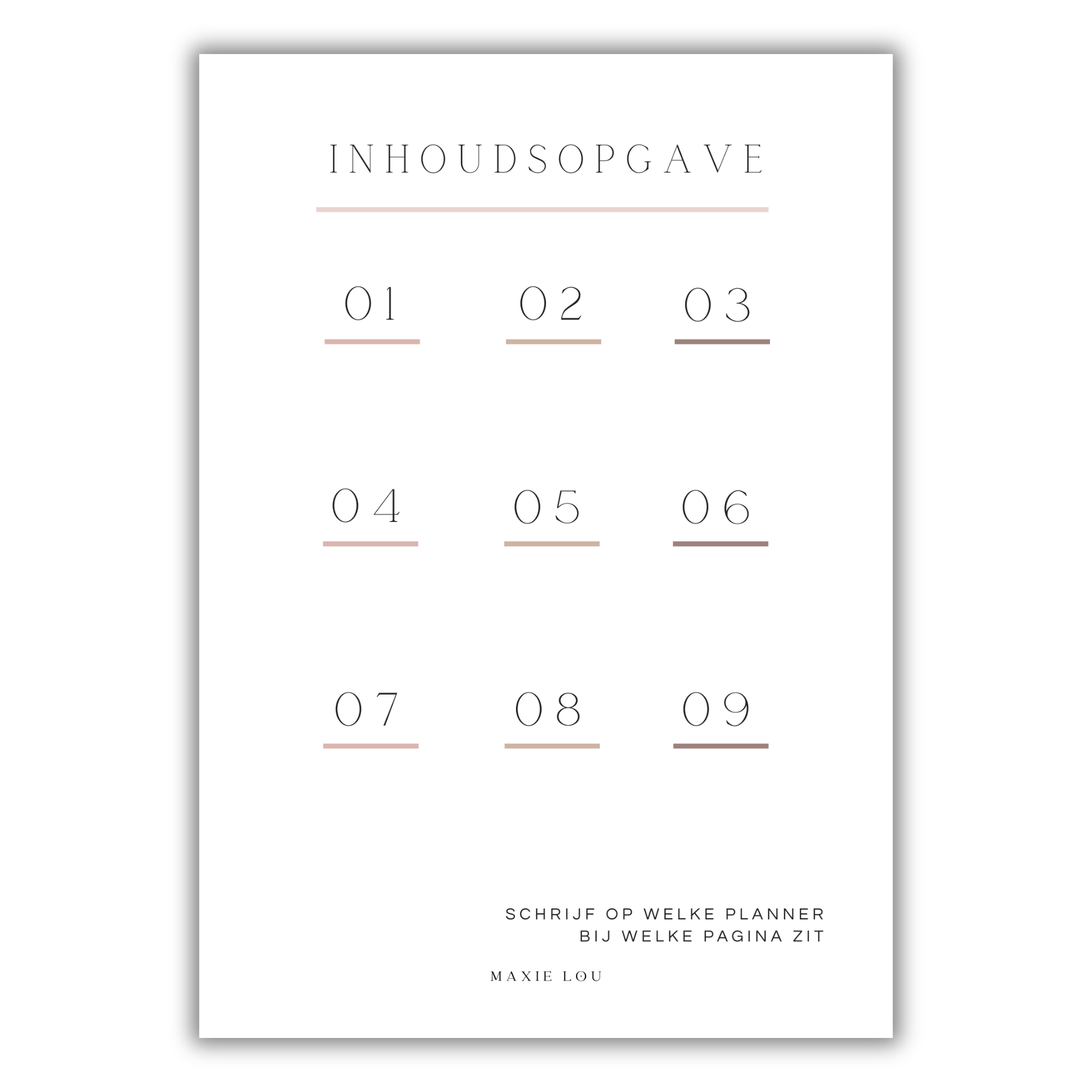Inhoudsopgave