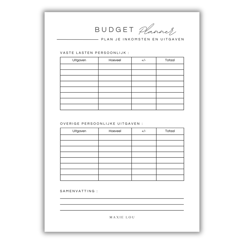 Budget Planner