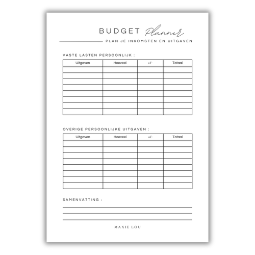 Budget Planner