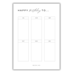 Birthday Kalender