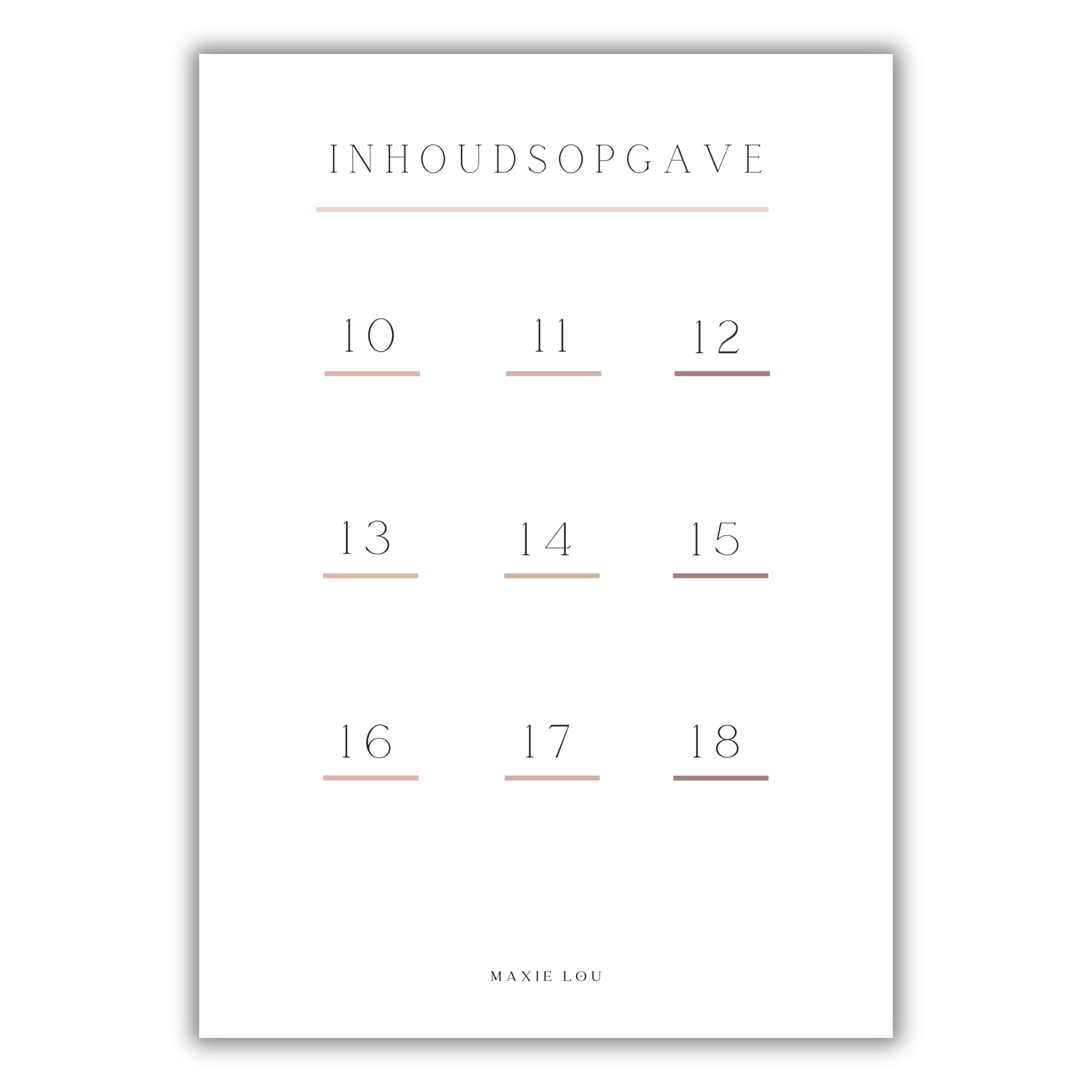 Inhoudsopgave