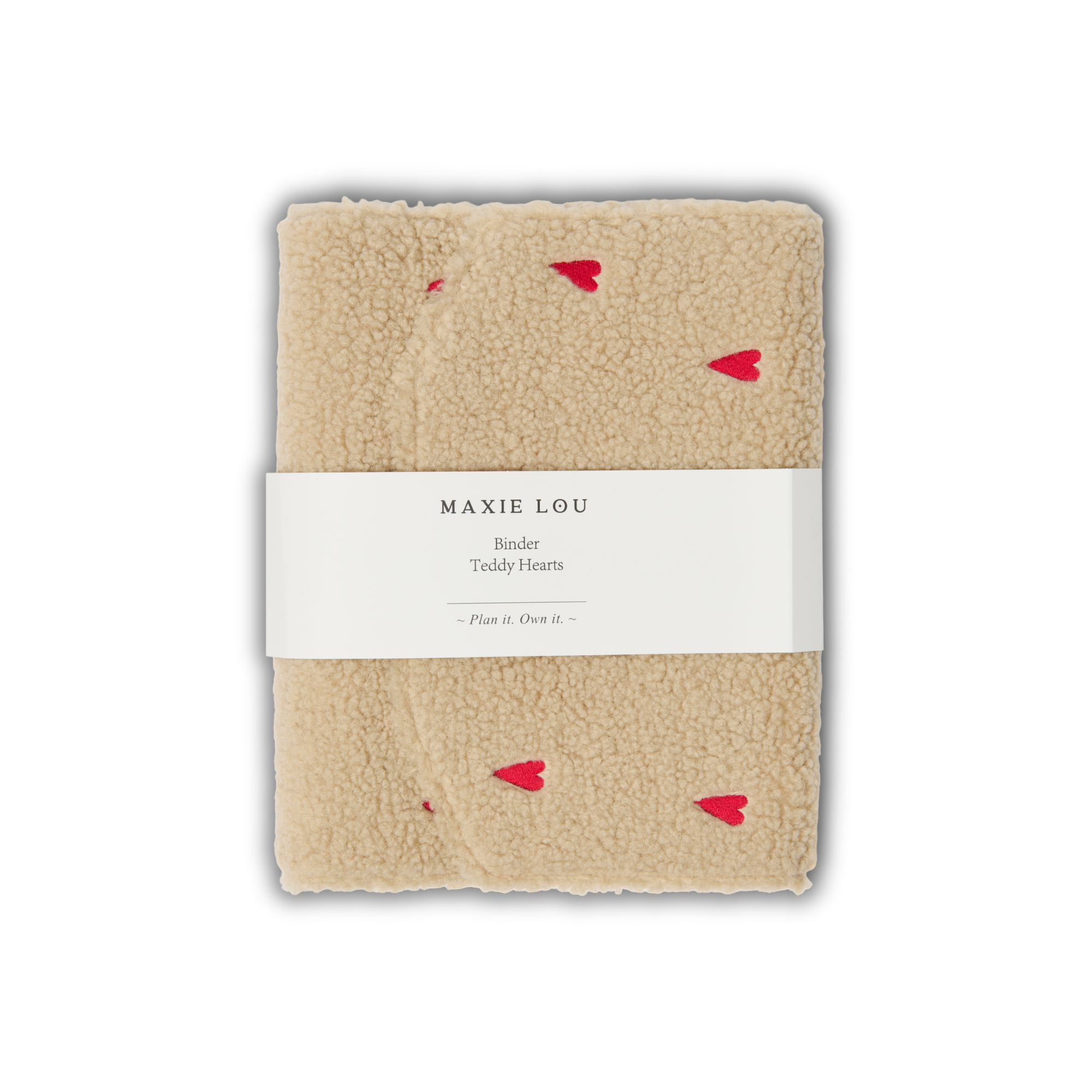 Teddy Red Hearts Binder