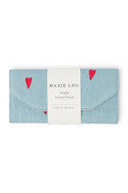 Denim Red Hearts Portemonnee